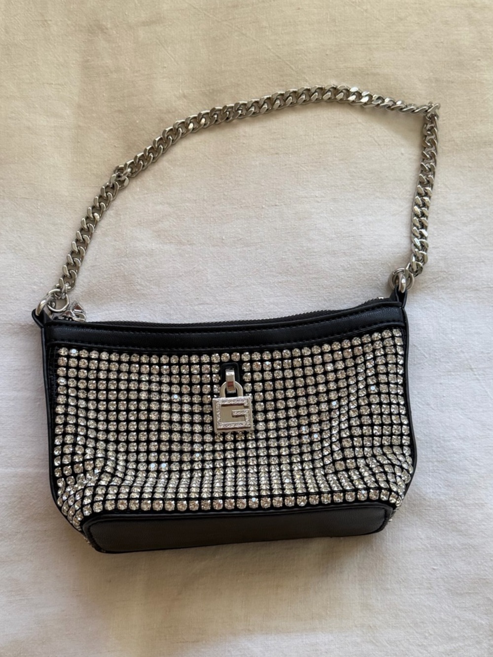 Guess Rhinestone Shoulder Bag - Picture 2 of 6